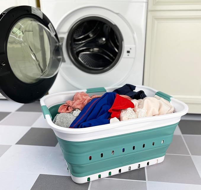 SAMMART 42L Collapsible Plastic Laundry Basket - Image 6