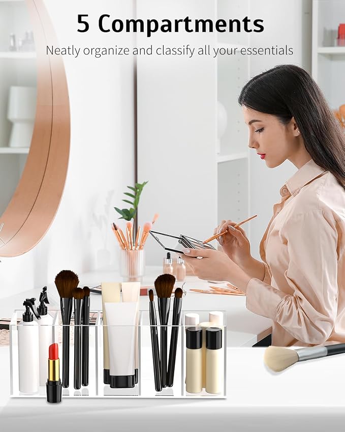 Uniclife Clear Acrylic Pen Holder - Image 3