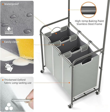 ROMOON Laundry Sorter Hamper - Image 4