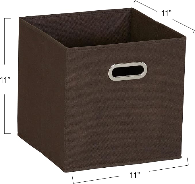 Household Essentials Foldable Fabric Storage Cubes 6-Pack – 11x11x11 Stackable - Image 2