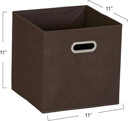 Household Essentials Foldable Fabric Storage Cubes 6-Pack – 11x11x11 Stackable - Image 2