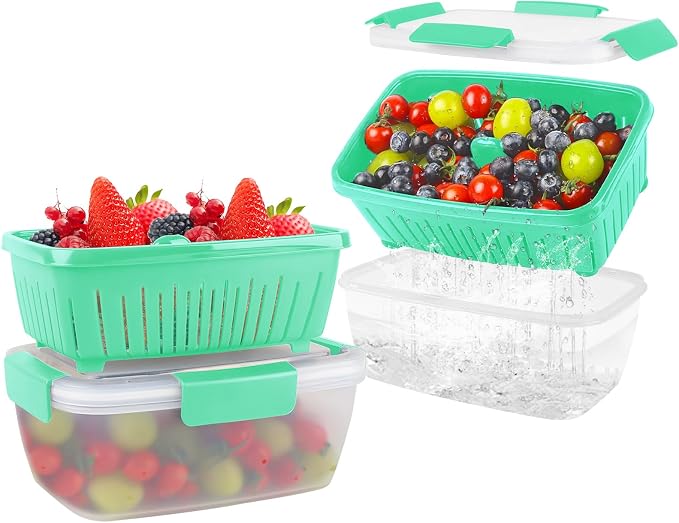 68oz Berry Keeper Fruit Storage Container by Shopwithgreen