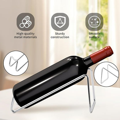 TONLEA Countertop Wine Rack, Metal Small Wine Rack, Tabletop Wine Storage Stand - Image 2