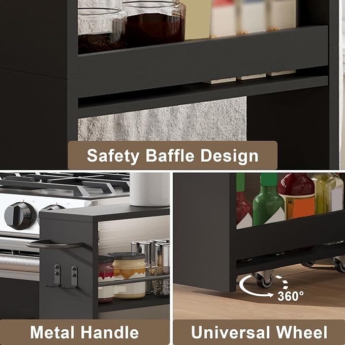 ChooChoo 4-Tier Slim Storage Cart - Image 6