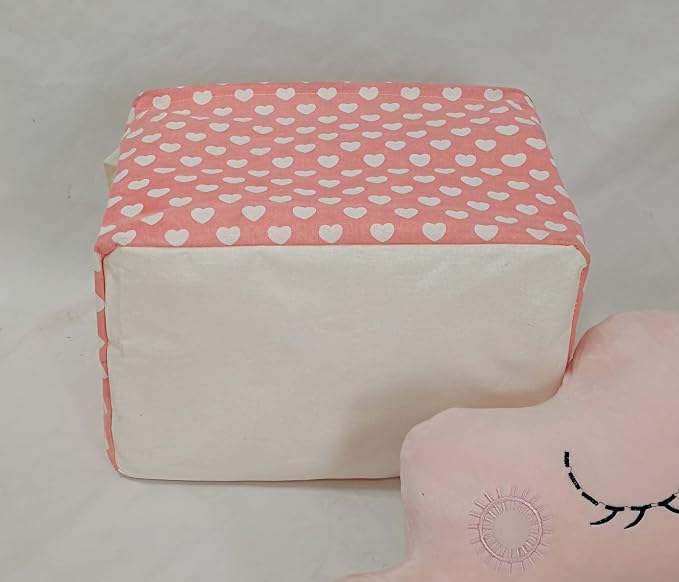 MAIZMZ Girls Storage Basket Pink Valentine's Day Gifts Basket Waterproof - Image 5