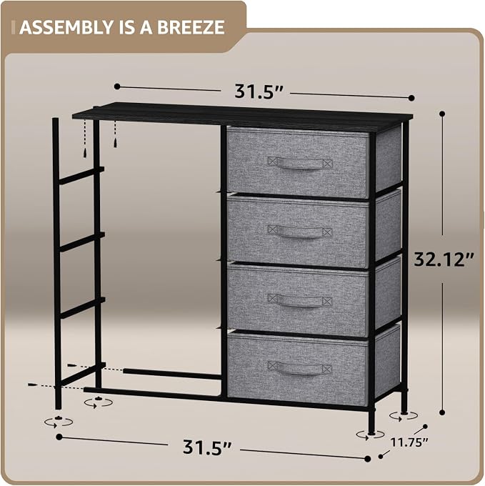 Sorbus Dresser with 8 Drawers - Image 3
