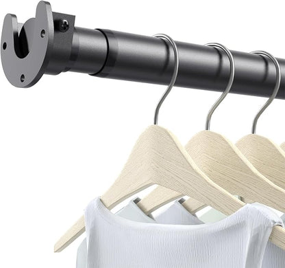 Closet Rods for Hanging Clothes, 17 to 99 Inch Stepless Adjustable Closet Rod by ForYourHome