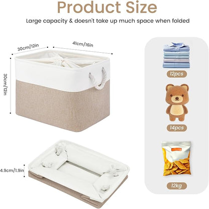 16x12x12 In Foldable Fabric Large Storage Bins - Image 5
