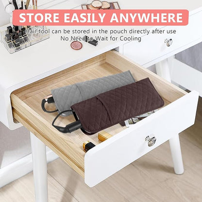 Heat Resistant Hair Tools Organizer Bag Portable Travel Storage Cover Pouch - Image 7