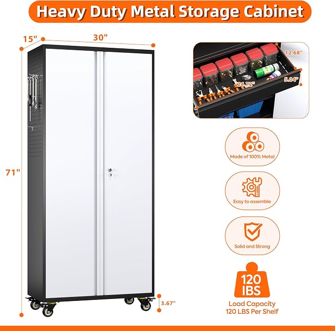 Aobabo Garage Storage Cabinet - Image 3