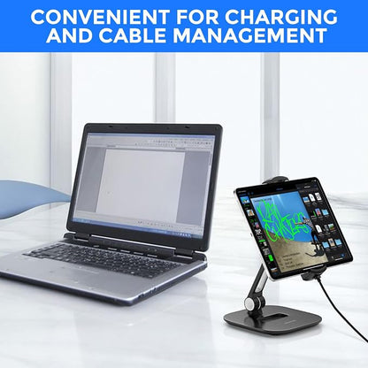 AboveTEK Tablet Stand Holder, Stylish Aluminum iPad Stands, Foldable 360° - Image 6