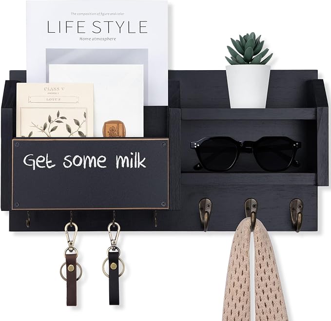 Lwenki Mail and Key Holder – Wall Mount Key Hanger - Image 7