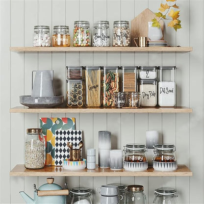278 Pcs Clear Spice Jar Labels Preprinted Set, Waterproof Pantry Labels Stickers - Image 6