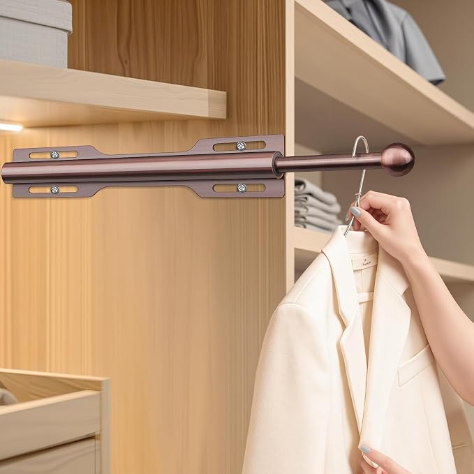 FIRJOY 12" Valet Rod for Closet Pull Out - Image 6