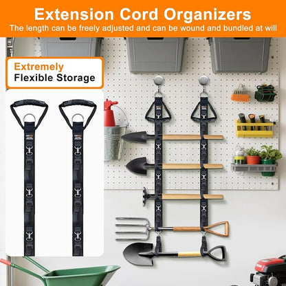 Extension Cord Organizer with 5 Detachable straps 2 PCS | Extension Cord Hanger - Image 4