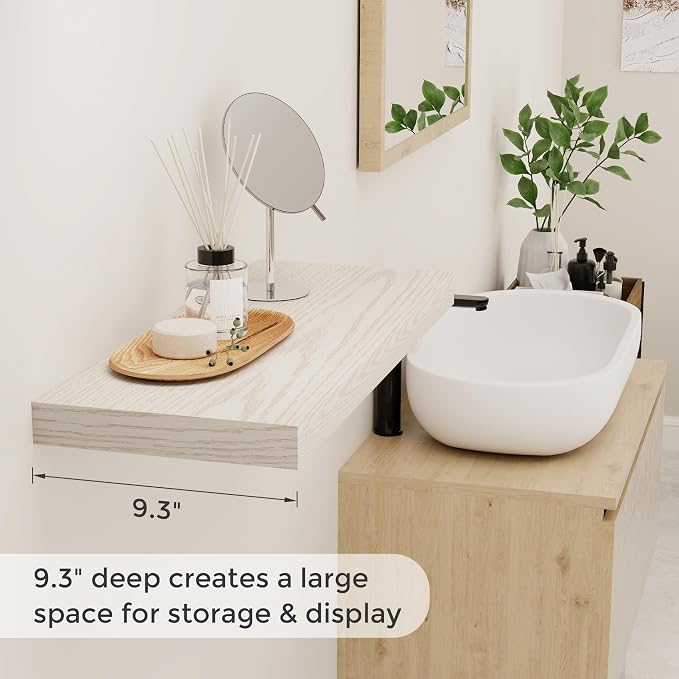 24 Inch Floating Shelves for Wall 2 Pack for Bedroom|Kitchen|Bathroom, Wall - Image 4