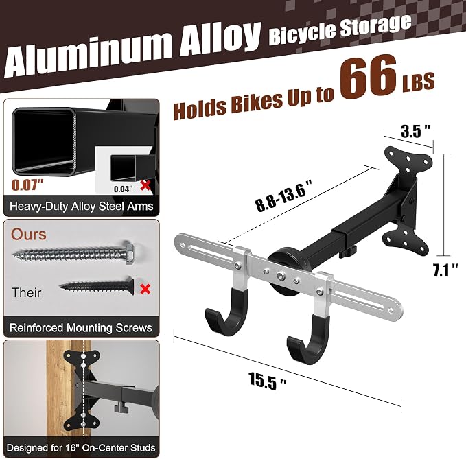 Bike Wall Mount Hanger - Image 4