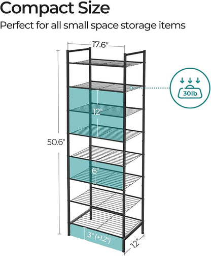 SONGMICS Metal Shoe Rack, Free Standing Shoe Organizer - Image 3