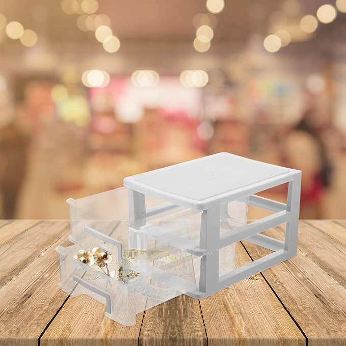 BESPORTBLE Transparent Desktop Drawer Organizer Box Drawer Storage Cabinet - Image 9