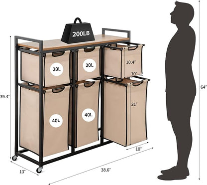 Laundry Basket Organizer, Hampers - Image 6