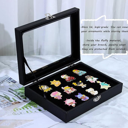 TANG SONG 7.9''x 6'' Brooch Storage Box Lapel Pin Display Case Jewelry - Image 3