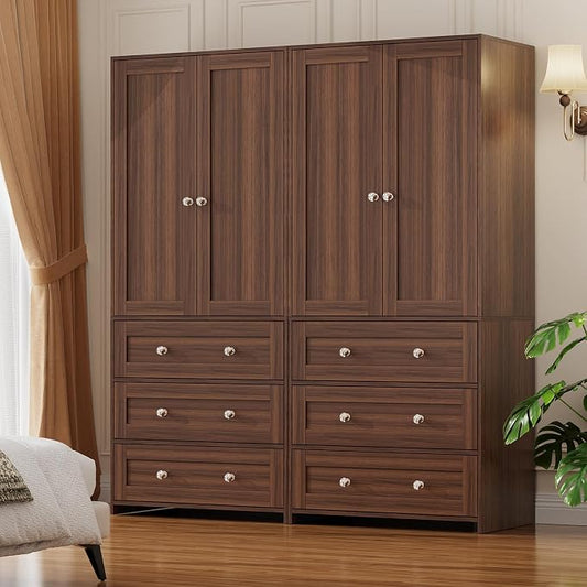 VOWNER 71" Tall Armoire Wardrobe Closet by VOWNER