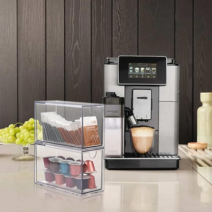 ELLDOO 2 Drawers Tea Bag Organizer, Coffee Pod Snack Storage - Image 7