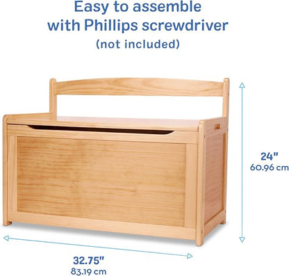 Melissa & Doug Wooden Toy Chest - Image 3