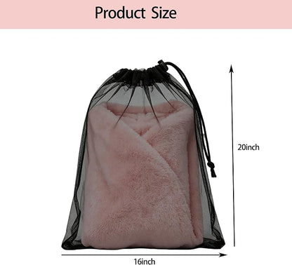 4 Pack Mesh M Laundry Bags, Machine Washable Dirty Clothes Organizer - Image 2