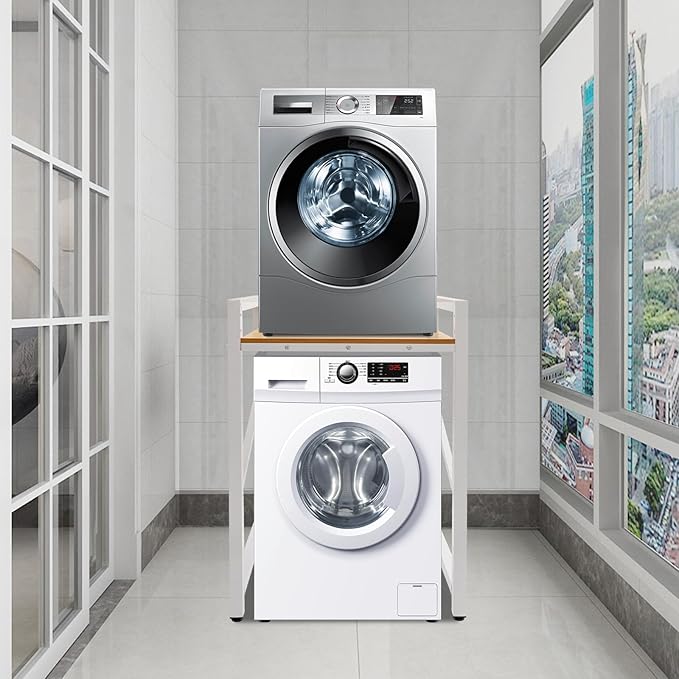 Washer Dryer Stacking Rack Stand, Heavy Duty Washing Machine Shelf - Image 5