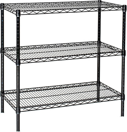 Omega 18" Deep x 48" Wide x 80" High 3 Tier Black Starter Shelving Unit by OmegaProductsCorporation