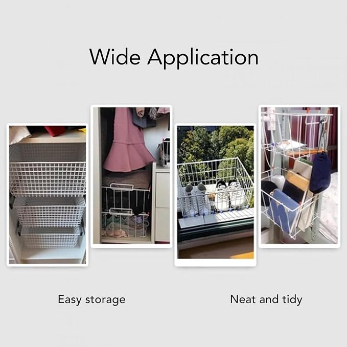 Tyenaza Freezer Organizer Bin Stainless Steel Expandable 20KG Load Bearing - Image 5