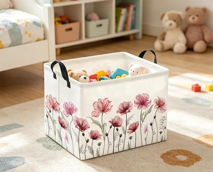 Rectangular Valentines Basket for Women Girls Storage Bin Organizer Box Shelf - Image 6
