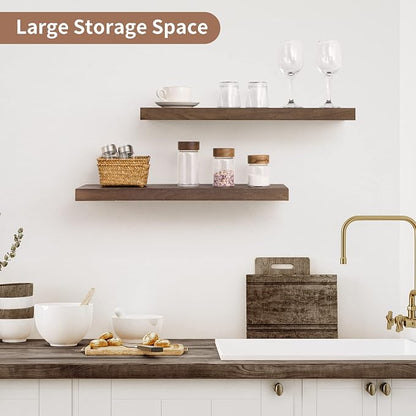 Axeman Floating Shelves for Wall, Wall Mounted Display Shelving - Image 2