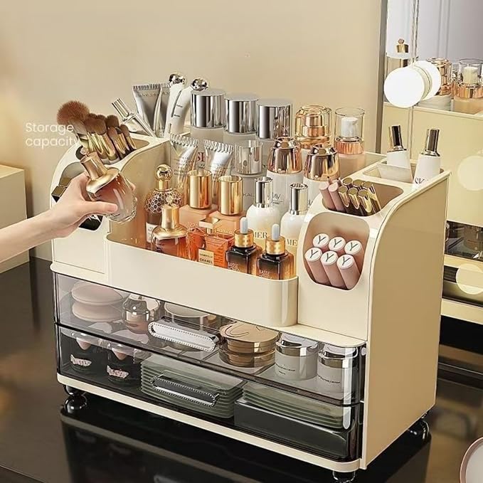 Makeup Organizer with Drawers for Vanity, Bathroom Countertop Organizer with - Image 4