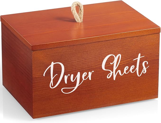 Wood Dryer Sheet Holder by Unknown