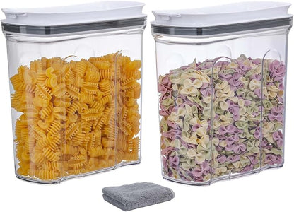 FreshKeeper Cereal Containers Storage Set, Airtight Food Storage Container by FreshKeeper