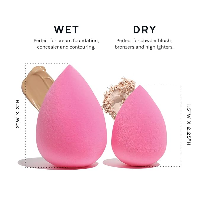 AOA Studio Collection makeup Sponge Set Latex Free and High-definition Set of 6 - Image 7