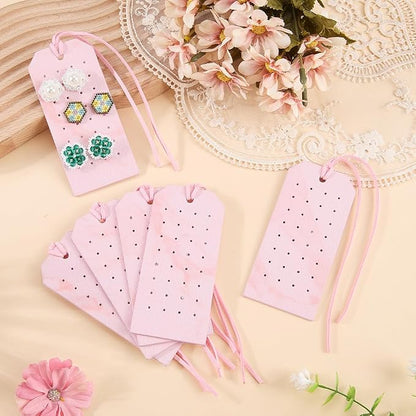 6PCS PU Leather Earring Stud Holders - Image 4