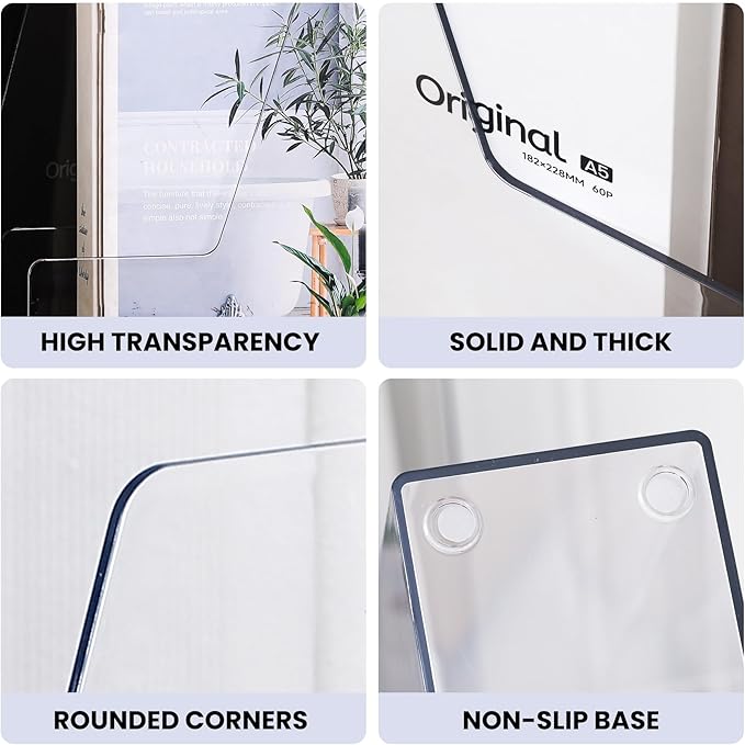 LALOBLUE Vertical Magazine File Holder, 4 Pack | Plastic, Holds Magazines - Image 5