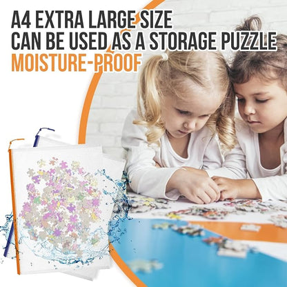24pcs Mesh Zipper Pouch Bags Puzzle Storage Bags, A4 13x9 Inches Large Reusable - Image 6