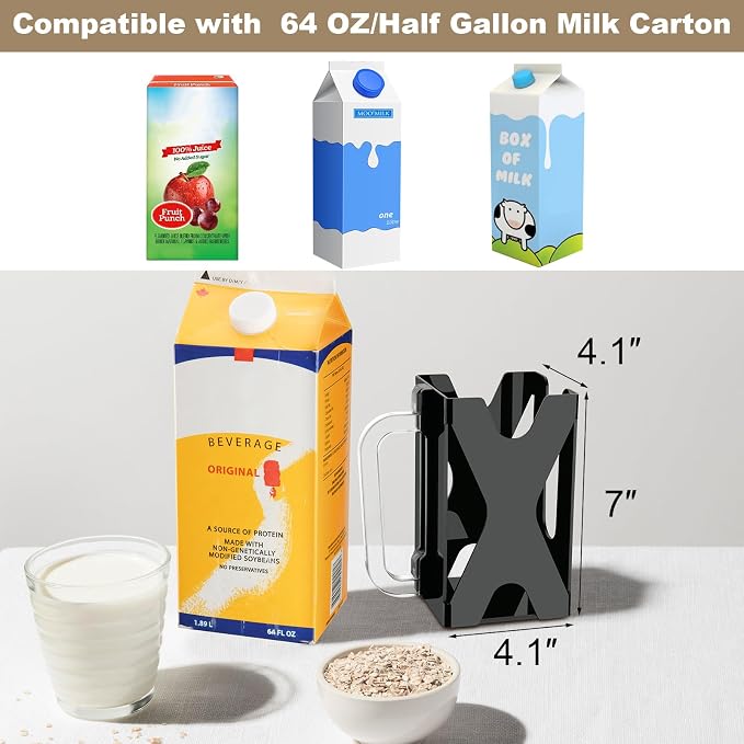 Beautyflier Half Gallon Milk Carton Holder - Image 3