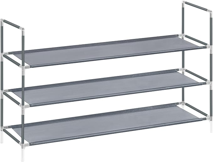 SONGMICS 3-Tier Shoe Rack, Shoe Storage - Image 7