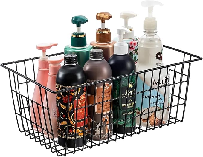 Redrubbit Wire Storage Baskets, Large Farmhouse Metal Freezer Basket Storage - Image 4