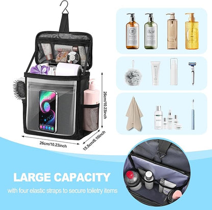 Hanging Shower Caddy Portable, Travel Toiletry Bag - Image 2