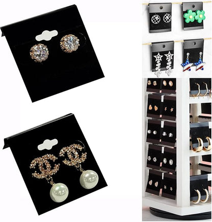 Adorox 200 Piece Black Earring Card Holders - Image 7