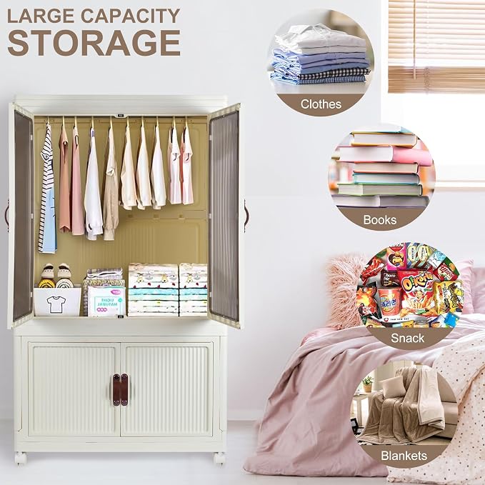 FozsKeylf Stackable Closet Storage Bins, Collapsible Clothes Organizers - Image 7