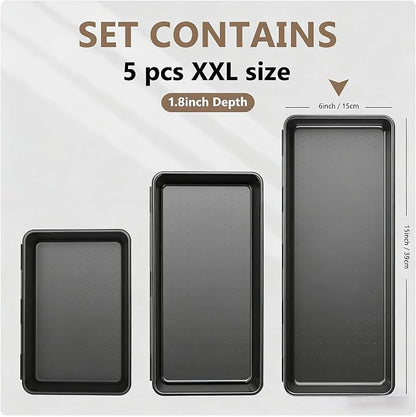 A-LuGei【XX-Large Size【5 Pcs】 Tool Box Organizer Tray Divider【Single Size】 Desk - Image 2