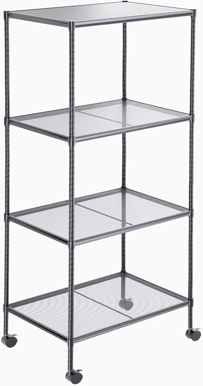 OVICAR 4-Tier Wire Storage Shelves, Adjustable Shelving Units by OVICAR