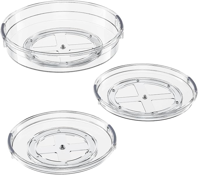 LAMU 3 Pack Lazy Susan Organizer Turntable - Image 9